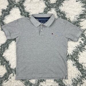 Tommy Hilfiger Kids Boys Gray Polo Shirt Size Medium 12-14